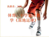 人教版小學(xué)體育五年級(jí)上冊(cè)第六單元第一課《小籃球---原地運(yùn)球》ppt課件（劉軍）