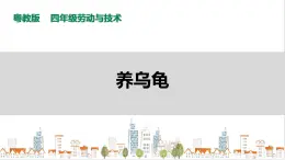 【粵教版】四年級(jí)全一冊(cè)《勞動(dòng)與技術(shù)》第四單元  活動(dòng)三《養(yǎng)烏龜》教案+課件