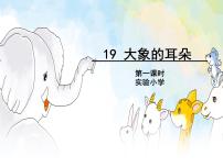 小学语文人教部编版二年级下册19 大象的耳朵示范课ppt课件