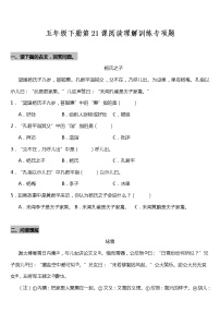 小学语文人教部编版五年级下册21 杨氏之子课时作业