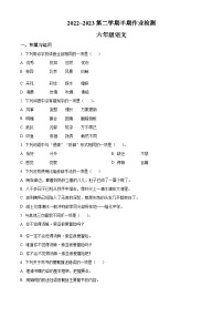 2022-2023学年贵州省六盘水市盘州市部编版六年级下册期中考试语文试卷（原卷版+解析版）