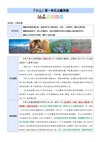 第四單元“小說天地”（主題閱讀）-2024-2025學年六年級語文上冊閱讀理解練習卷（統(tǒng)編版）