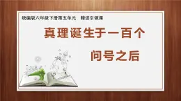 統(tǒng)編版小學(xué)語(yǔ)文六年級(jí)下冊(cè)第五單元15真理誕生于一百個(gè)問(wèn)號(hào)之后課件