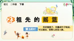 2025年春二年級(jí)語(yǔ)文下冊(cè)第23課《祖先的搖籃》課件(統(tǒng)編版)