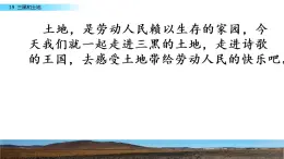 21《三黑和土地》课件