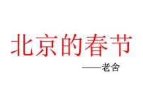 人教部编版六年级下册1 北京的春节说课课件ppt