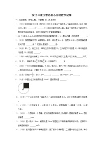 【小升初真题卷】2022年重庆市忠县小升初数学试卷（含解析）