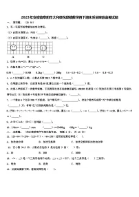 2023年安徽省阜阳市太和县倪邱镇数学四下期末质量跟踪监视试题含解析