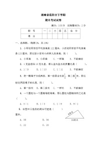 2023年湖南省岳阳市小升初数学试卷