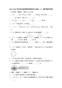 河北省邯郸市成安县2023-2024学年六年级上学期期中数学试卷