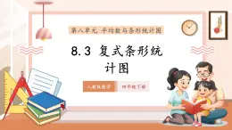 【新教材核心素養(yǎng)】人教版數(shù)學(xué)四年級(jí)下冊(cè)第8單元第3課時(shí)《復(fù)式條形統(tǒng)計(jì)圖》（課件+同步教案+大單元教學(xué)設(shè)計(jì)）