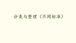 1.2 分類與整理（不同標準）課件 人教版數(shù)學(xué)二年級上冊