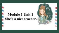 外研版 (三年级起点)四年级下册Unit 1 She's a nice teacher评课ppt课件