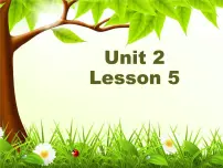 小学英语北京版二年级上册Lesson 5背景图ppt课件