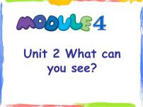 外研版 (一年级起点)三年级上册Module 4Unit 2 What can you see?评课ppt课件
