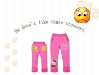 小學(xué)英語外研版 (一年級(jí)起點(diǎn))二年級(jí)上冊(cè)Unit 2 He doesn't like these trousers課文配套課件ppt