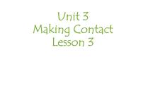 小学英语人教版 (新起点)五年级下册Unit 3 Making ContactLesson 3精品课件ppt