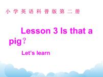 科普版三年级下册Lesson 3 Is that a pig?公开课课件ppt
