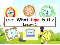 二年級下冊英語 Unit 1 What time is it Lesson 1課件3 北京版