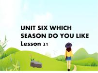 英语二年级下册Unit 6 Which season do you like?Lesson 21教课内容ppt课件