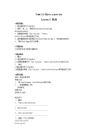 重庆大学版三年级下册Lesson 3优质教学设计
