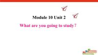 外研版 (三年级起点)六年级下册Module 10Unit 2 What are you going to study?教学课件ppt