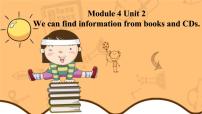 外研版 (三年级起点)五年级下册Unit 2 We can find information from books and CDs.说课ppt课件