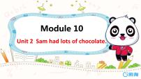 外研版 (三年级起点)四年级下册Module 10Unit 2 Sam had lots of chocolates.教案配套课件ppt