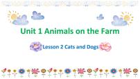 小学冀教版 (三年级起点)Unit 1  Animals on the farmLesson 2 Cats and Dogs优质课件ppt