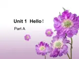 闽教版（三年级起点）小学英语三年级上册 Unit 1 Hello Part A_ 课件