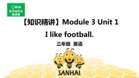 英语三年级【知识精讲】Module 3 Unit 1 I like football.课件PPT