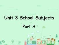 小学英语闽教版四年级下册Unit 3 School Subjects Part A教课ppt课件
