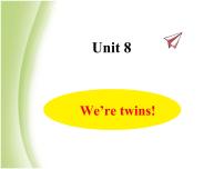小学英语新版-牛津译林版三年级下册Unit  8  We're twins!说课ppt课件