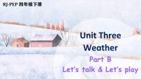 小学英语人教版 (PEP)四年级下册Unit 3 Weather Part B精品ppt课件