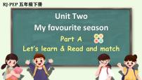 小学英语人教版 (PEP)五年级下册Unit 2 My favourite season Part A精品ppt课件