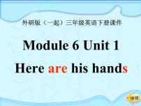小学英语外研版 (一年级起点)三年级下册Unit 1 Here are his hands.教课课件ppt