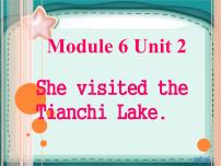英语外研版 (三年级起点)Module 6Unit 2 She visited the Tianchi Lake.集体备课课件ppt