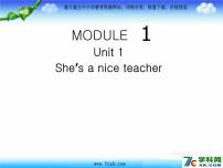 小学英语外研版 (三年级起点)四年级下册Unit 1 She's a nice teacher课文内容ppt课件