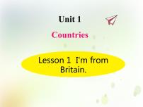 2020-2021学年Lesson 1 I'm from Britain.课文课件ppt