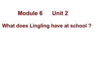 三年级下册Unit 2  What does Lingling have at school?教案配套课件ppt