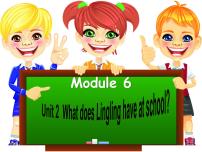 外研版 (三年级起点)三年级下册Module 6Unit 2  What does Lingling have at school?课前预习课件ppt