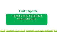 魯科版 (五四制)五年級(jí)上冊(cè)Lesson 2 They are having a basketball match.教案配套ppt課件