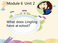 小学英语外研版 (三年级起点)三年级下册Unit 2  What does Lingling have at school?教课课件ppt