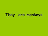 小学外研版 (三年级起点)Unit 1 They are monkeys.授课课件ppt