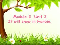 外研版 (三年级起点)六年级下册Unit 2  It will snow in Harbin授课ppt课件