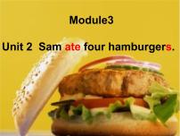 外研版 (三年级起点)五年级下册Unit 2 Sam ate four hamburgers.课文配套课件ppt