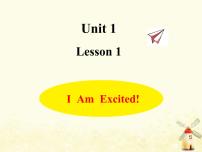 英语五年级下册Lesson1 I Am Excited!作业课件ppt