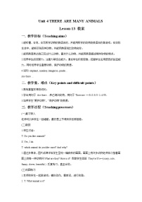 小學(xué)北京版Lesson 13教案