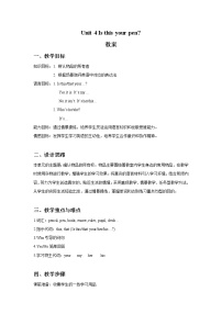 小學英語Section A教案及反思