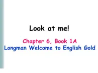 香港朗文版小學英語一年級上冊語法課件第六單元 Look at me